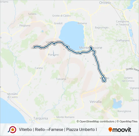 COTRAL Bus Line Map