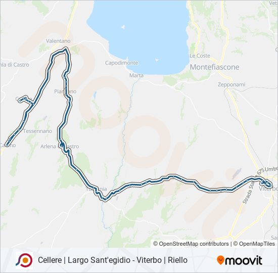 COTRAL bus Line Map