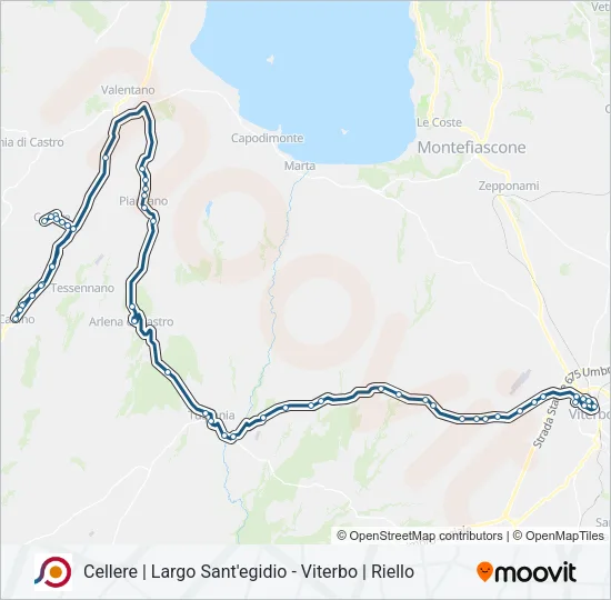 COTRAL Bus Line Map