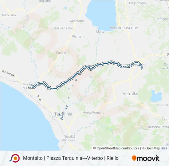 COTRAL Bus Line Map