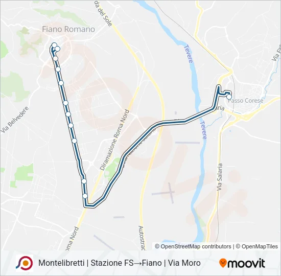 COTRAL Bus Line Map