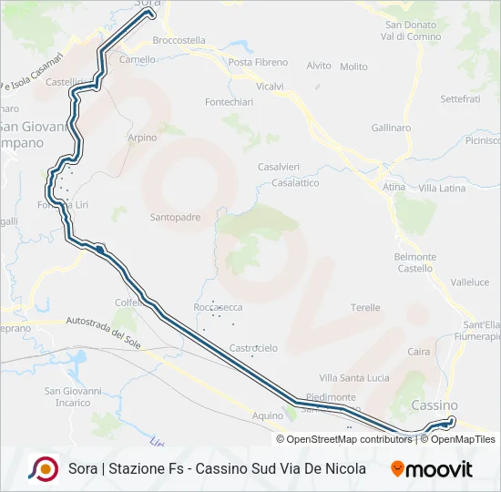 COTRAL Bus Line Map
