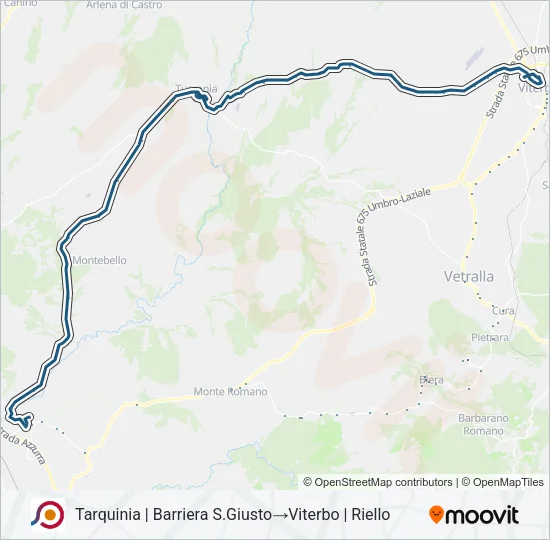 COTRAL Bus Line Map