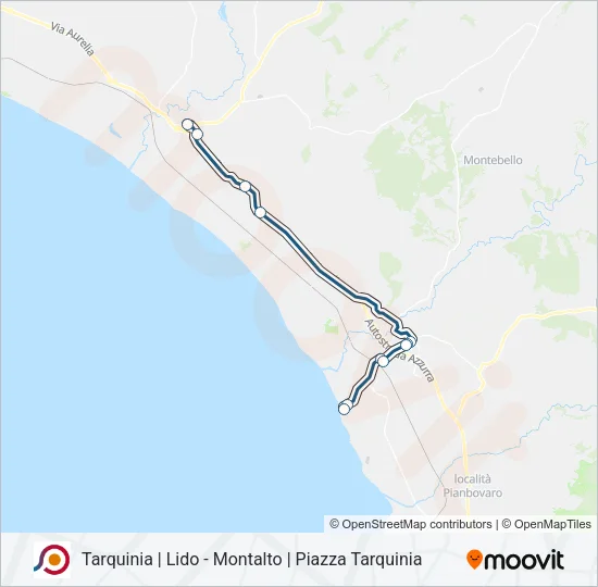 COTRAL Bus Line Map