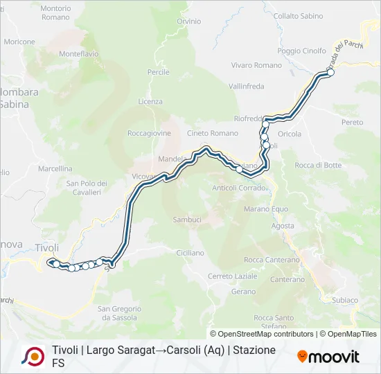 COTRAL Bus Line Map