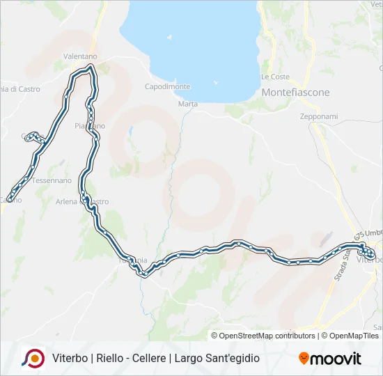 COTRAL Bus Line Map