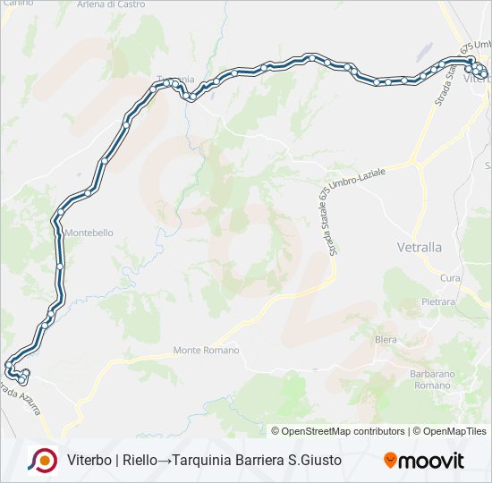 COTRAL bus Line Map