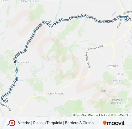 COTRAL Bus Line Map