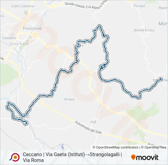 COTRAL Bus Line Map