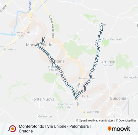 COTRAL Bus Line Map