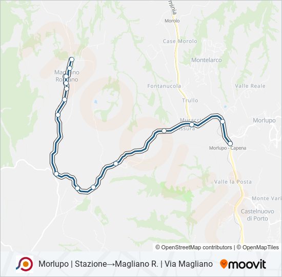 COTRAL bus Line Map