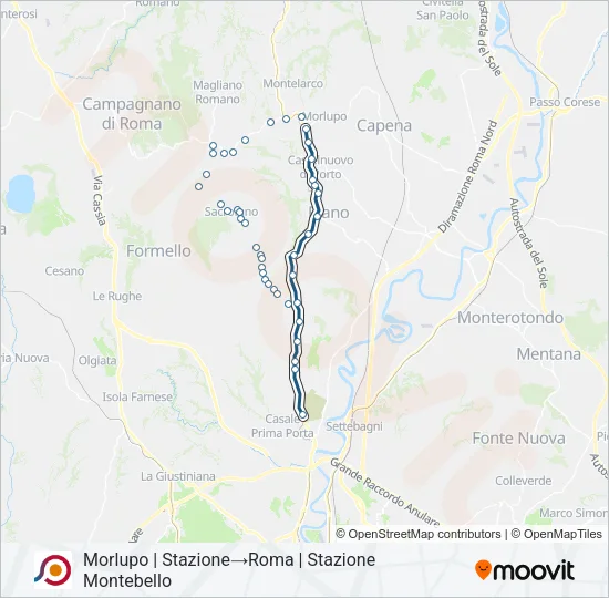 COTRAL Bus Line Map