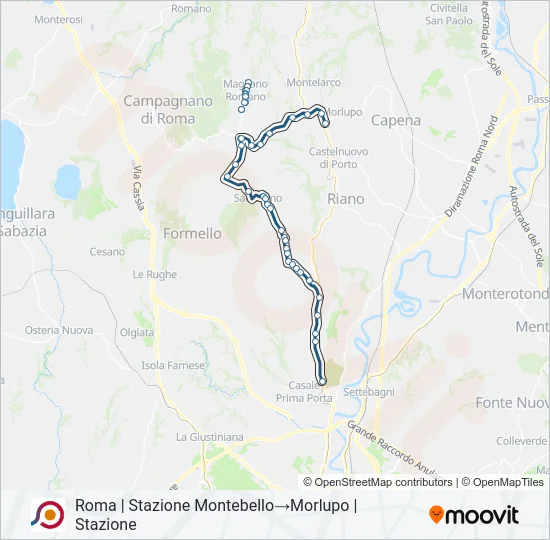 COTRAL Bus Line Map