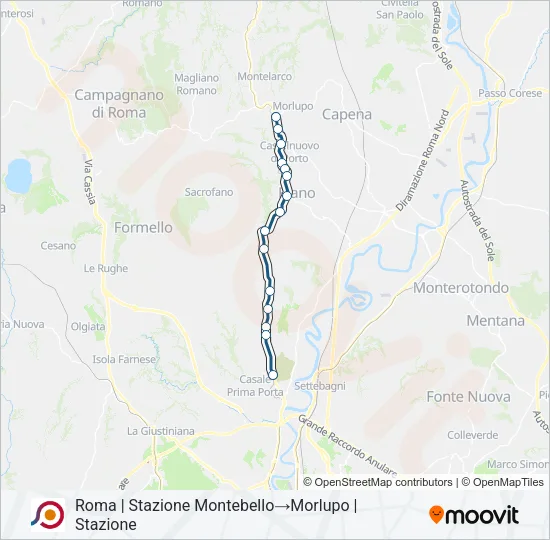 COTRAL Bus Line Map