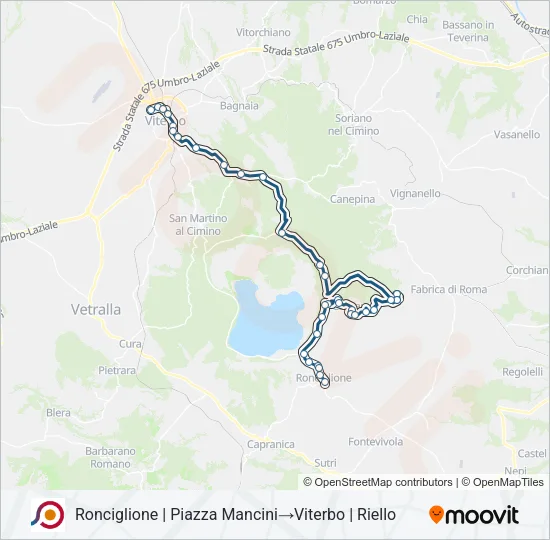 COTRAL Bus Line Map