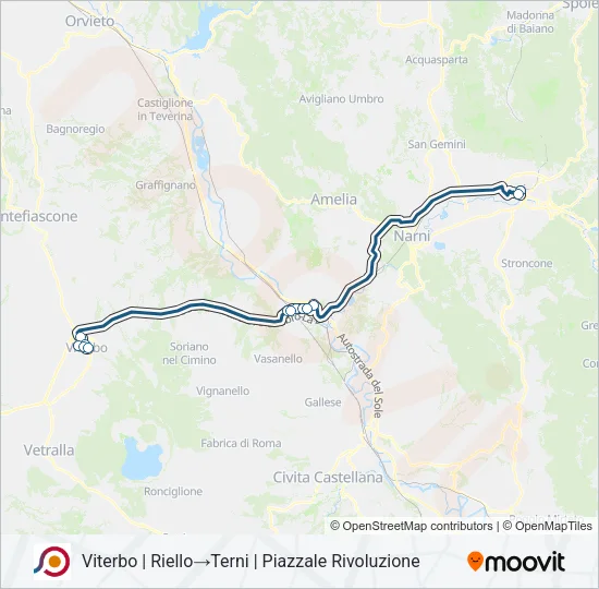 COTRAL Bus Line Map