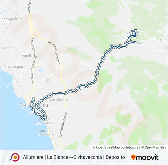 COTRAL Bus Line Map