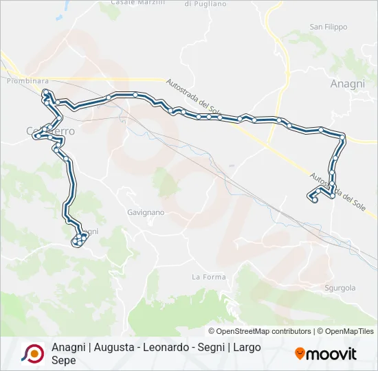 COTRAL Bus Line Map