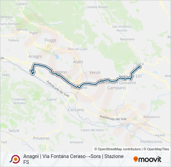 COTRAL Bus Line Map