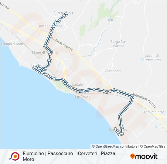 COTRAL Bus Line Map