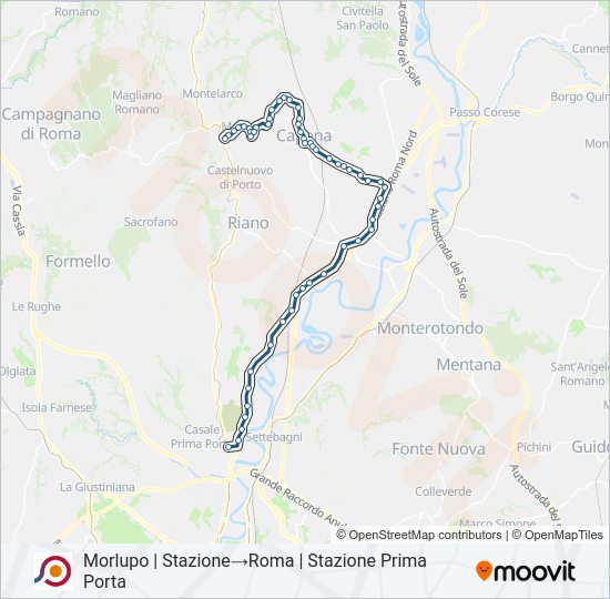 COTRAL bus Line Map