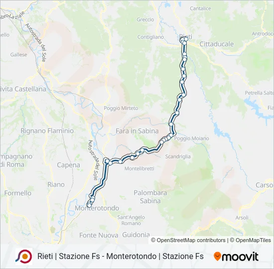 COTRAL Bus Line Map