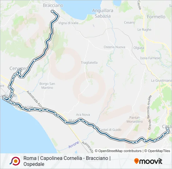 COTRAL Bus Line Map