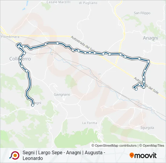 COTRAL Bus Line Map