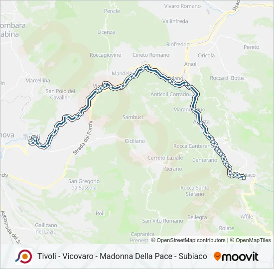 COTRAL Bus Line Map
