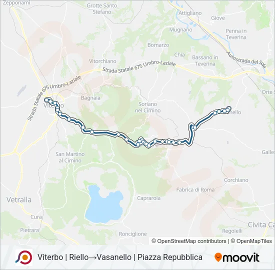 COTRAL Bus Line Map