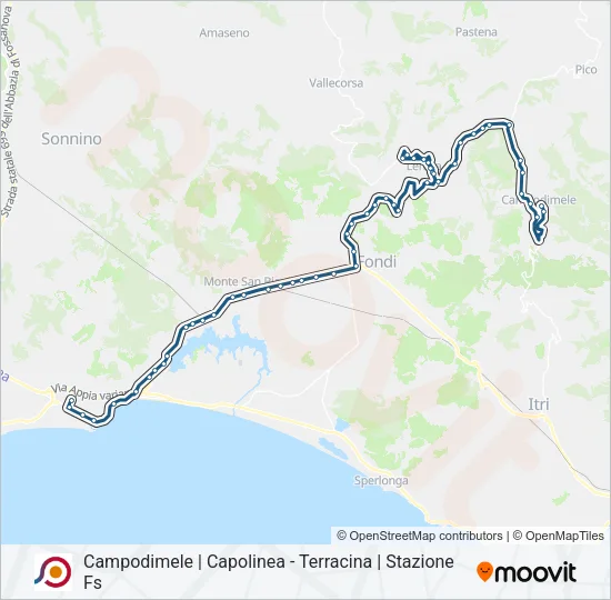 COTRAL Bus Line Map