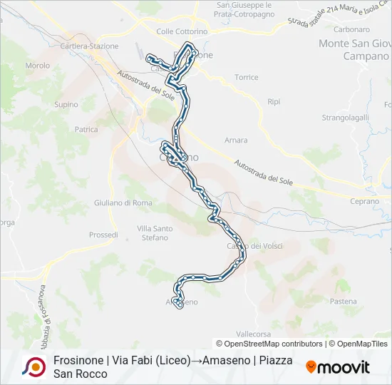 COTRAL Bus Line Map