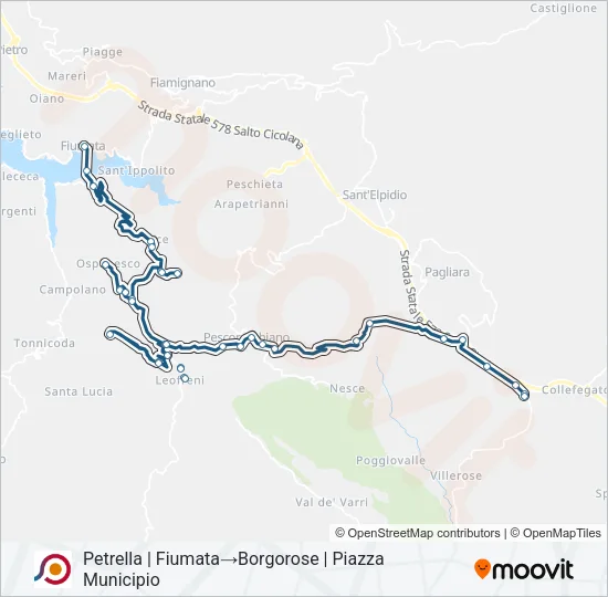 COTRAL Bus Line Map