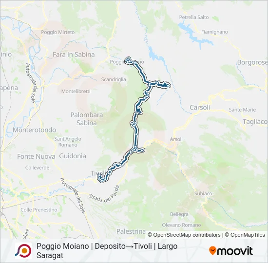 COTRAL Bus Line Map