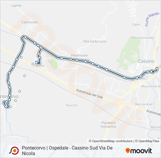 COTRAL bus Line Map