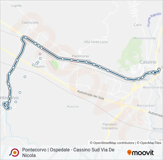 COTRAL Bus Line Map