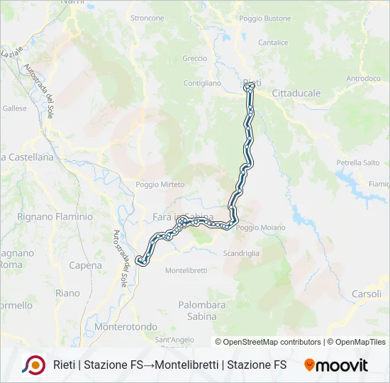 COTRAL Bus Line Map