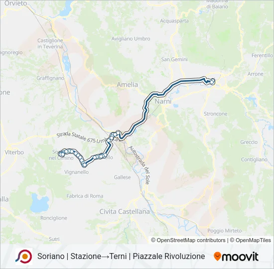 COTRAL Bus Line Map