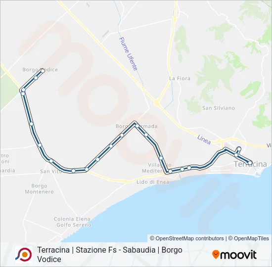 COTRAL Bus Line Map