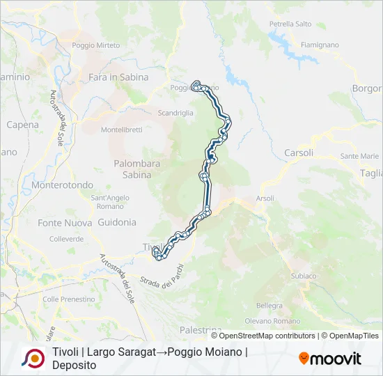 COTRAL Bus Line Map