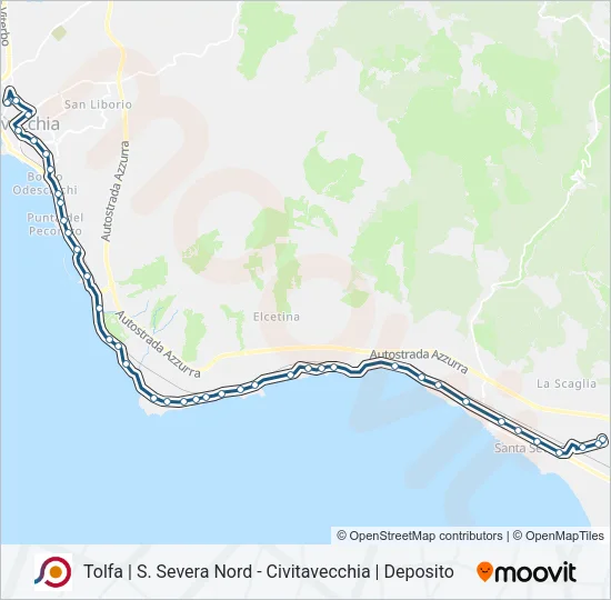 COTRAL Bus Line Map