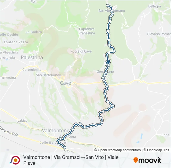 COTRAL Bus Line Map