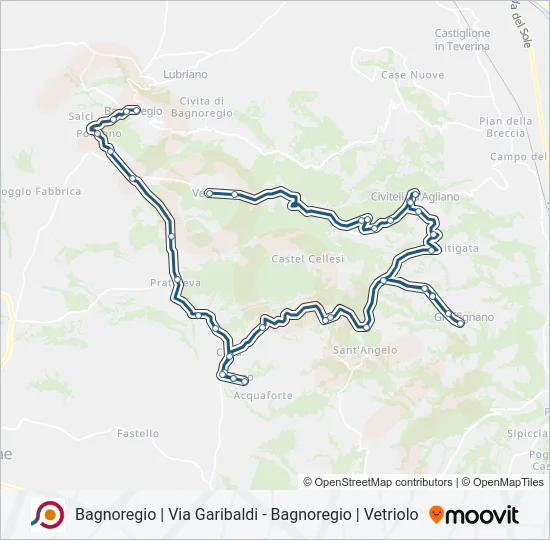 COTRAL Bus Line Map