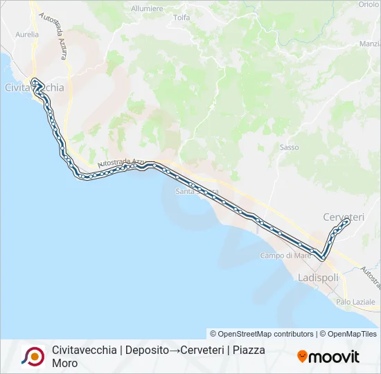COTRAL Bus Line Map