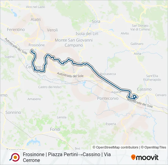 COTRAL Bus Line Map