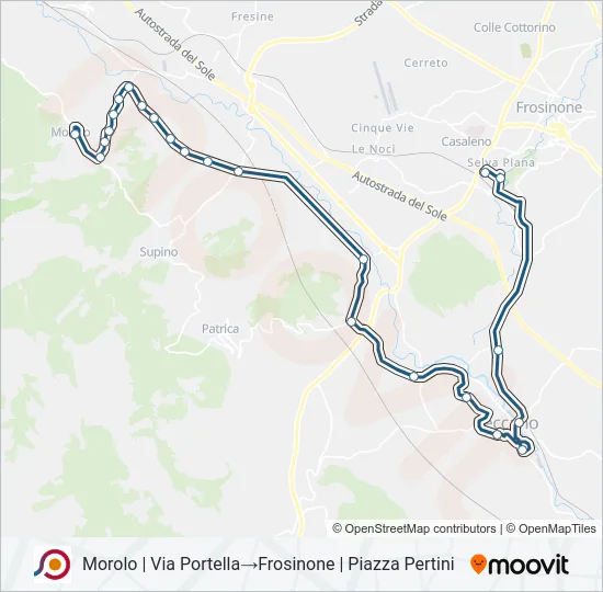 COTRAL Bus Line Map
