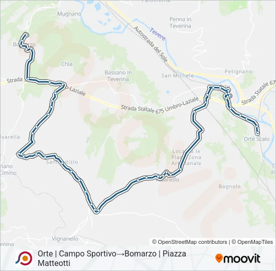 COTRAL Bus Line Map