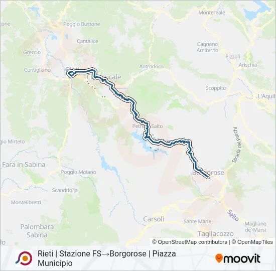 COTRAL Bus Line Map