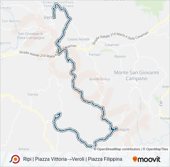 COTRAL Bus Line Map