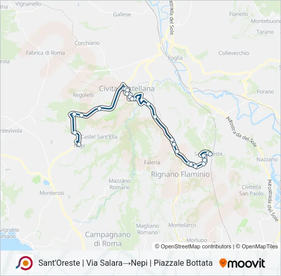 COTRAL Bus Line Map